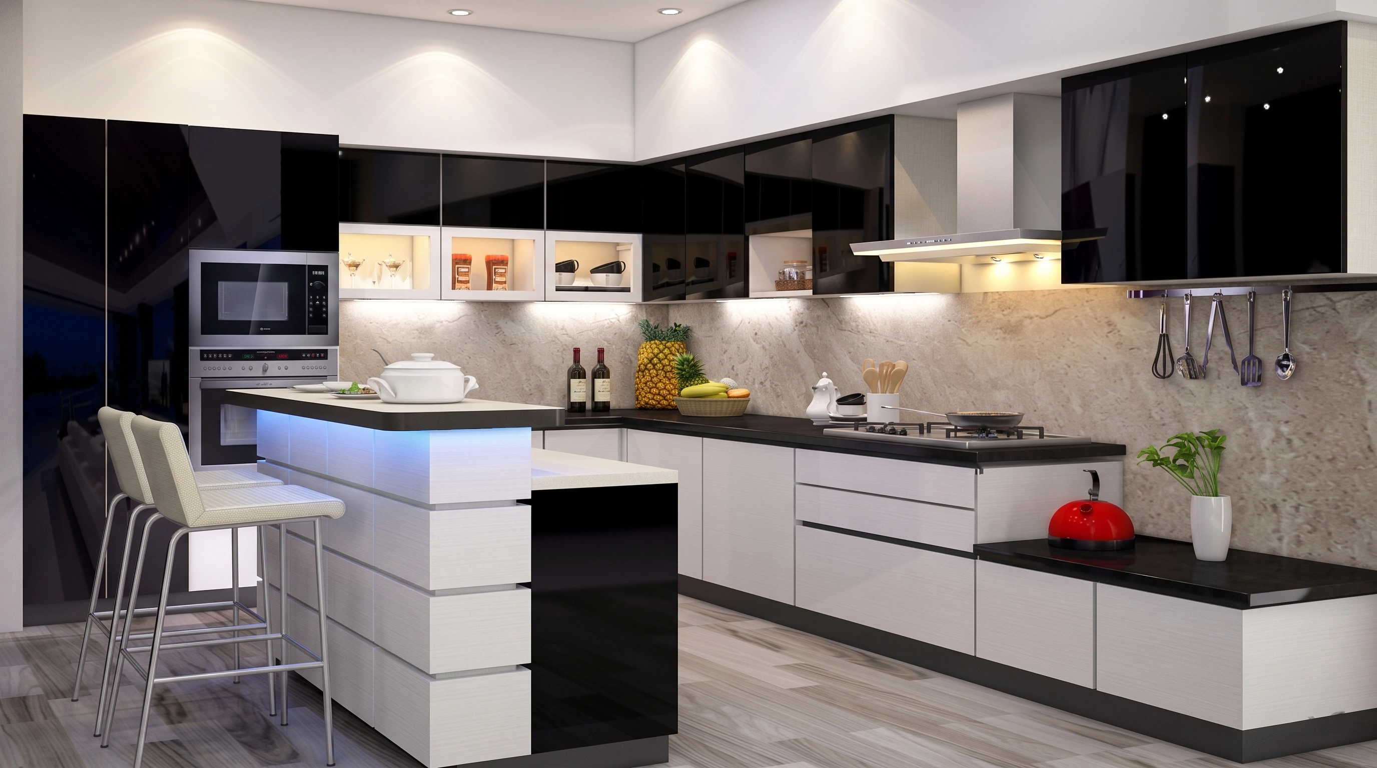 Designer modular kitchen by Kitzine