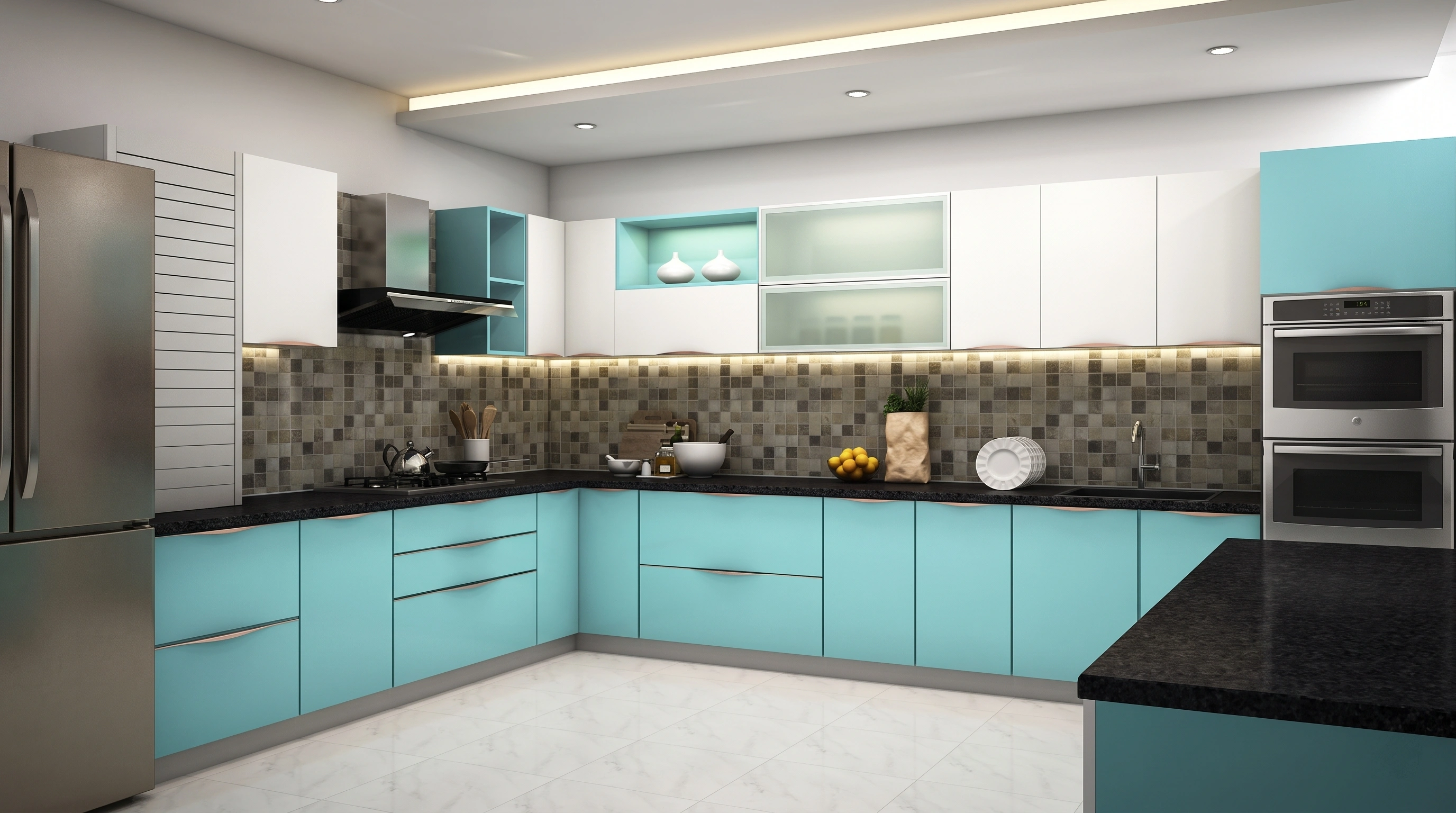 Contemporary modular kitchen by Kitzine