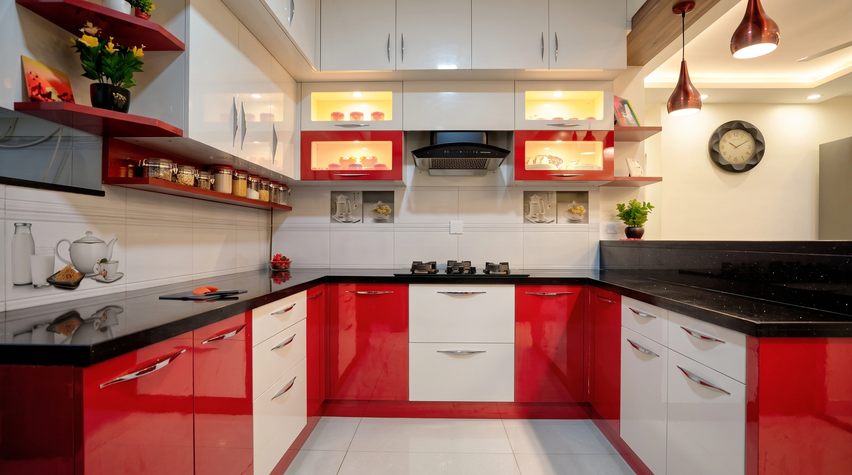 Minimalist modular kitchen by Kitzine