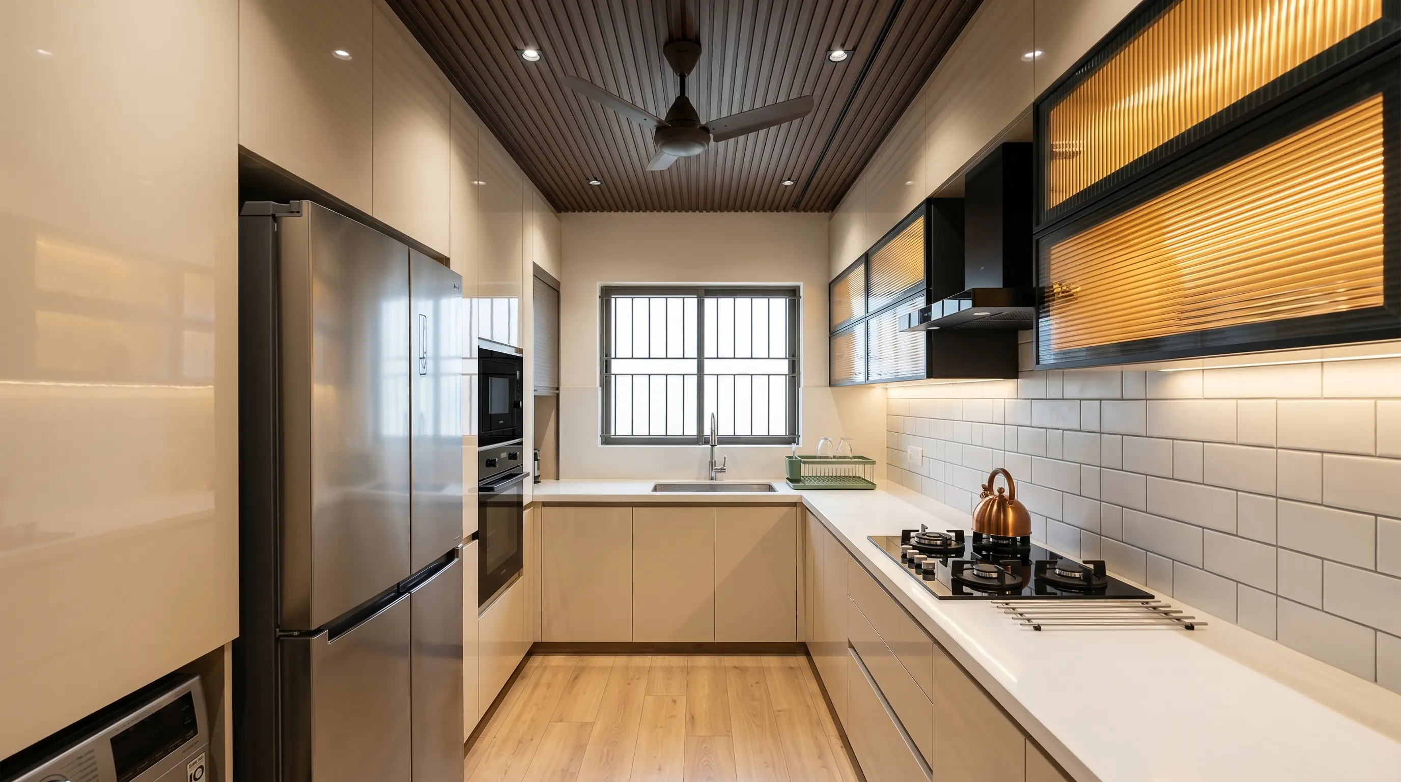 Parallel modular kitchen by Kitzine